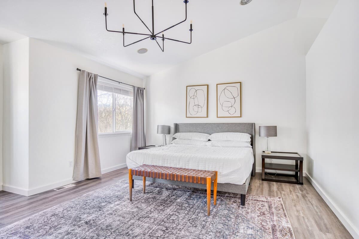 Bedroom 1 with king bed